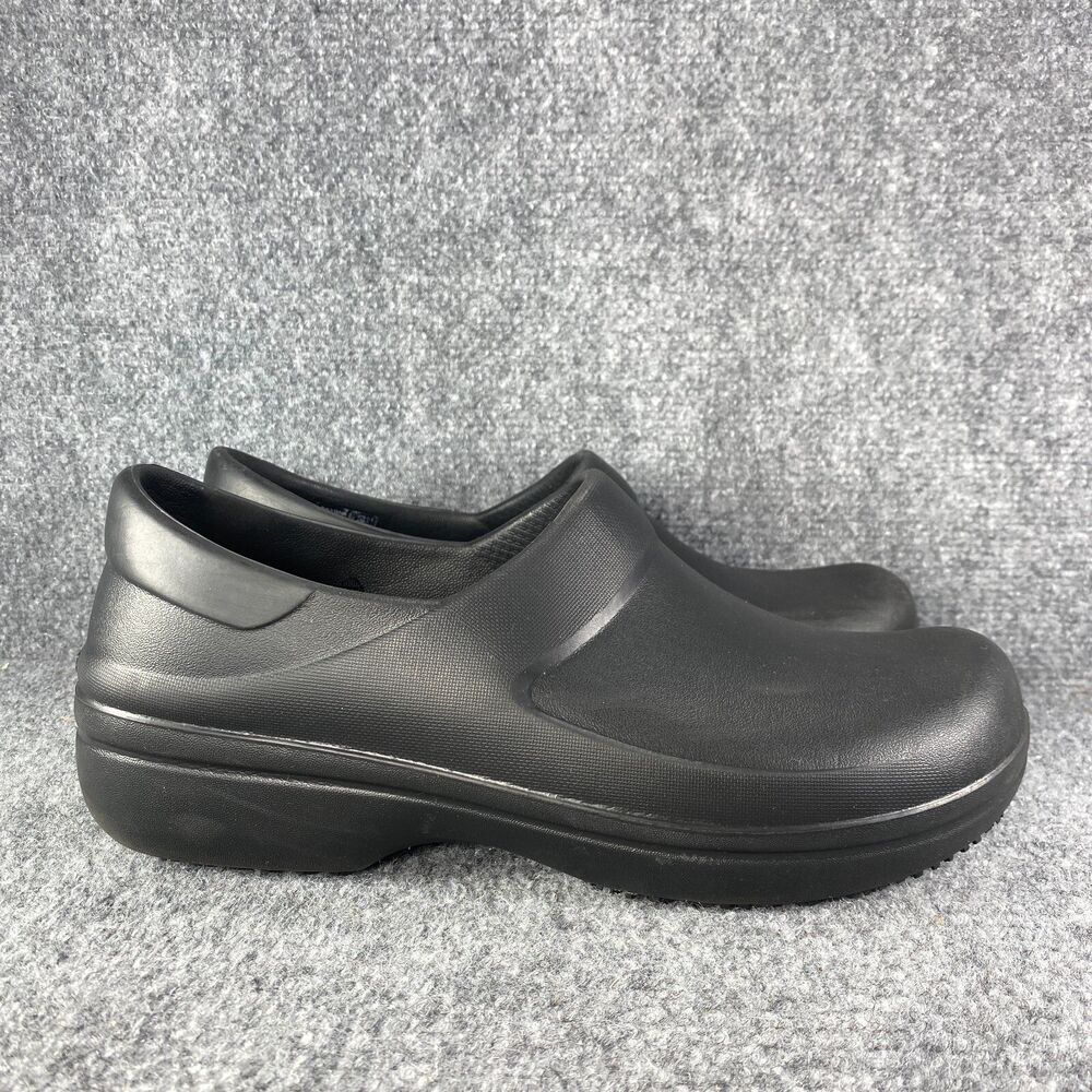 Crocs Clogs Shoes Womens 11 Black Neria Pro Work Slip Resistant Career Comfort